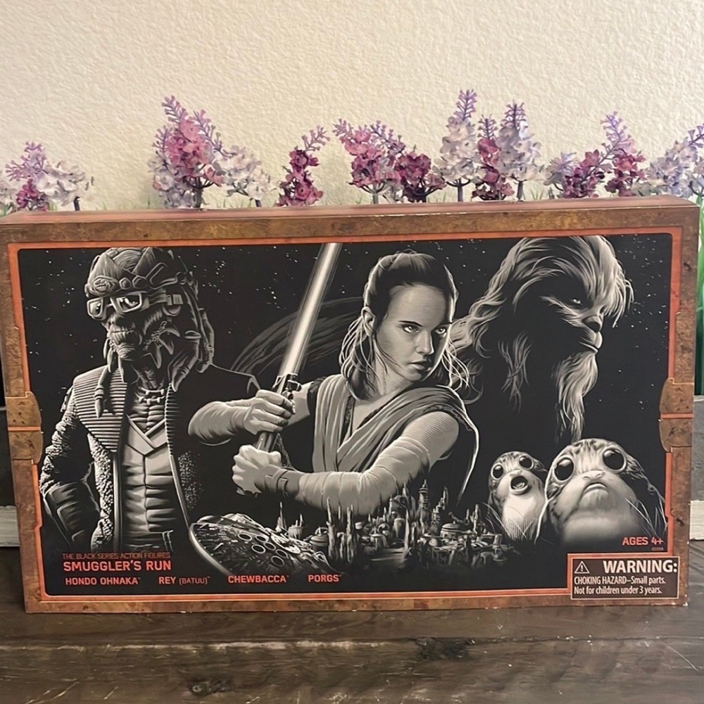 Star Wars Black Series 6inch 4 pack Smugglers Run Hondo Rey Chewbacca Porgs
